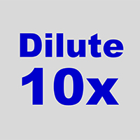 Concentrate Able to dilute 10x