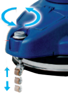 ADJUSTABLE BRUSH PRESSURE KNOB